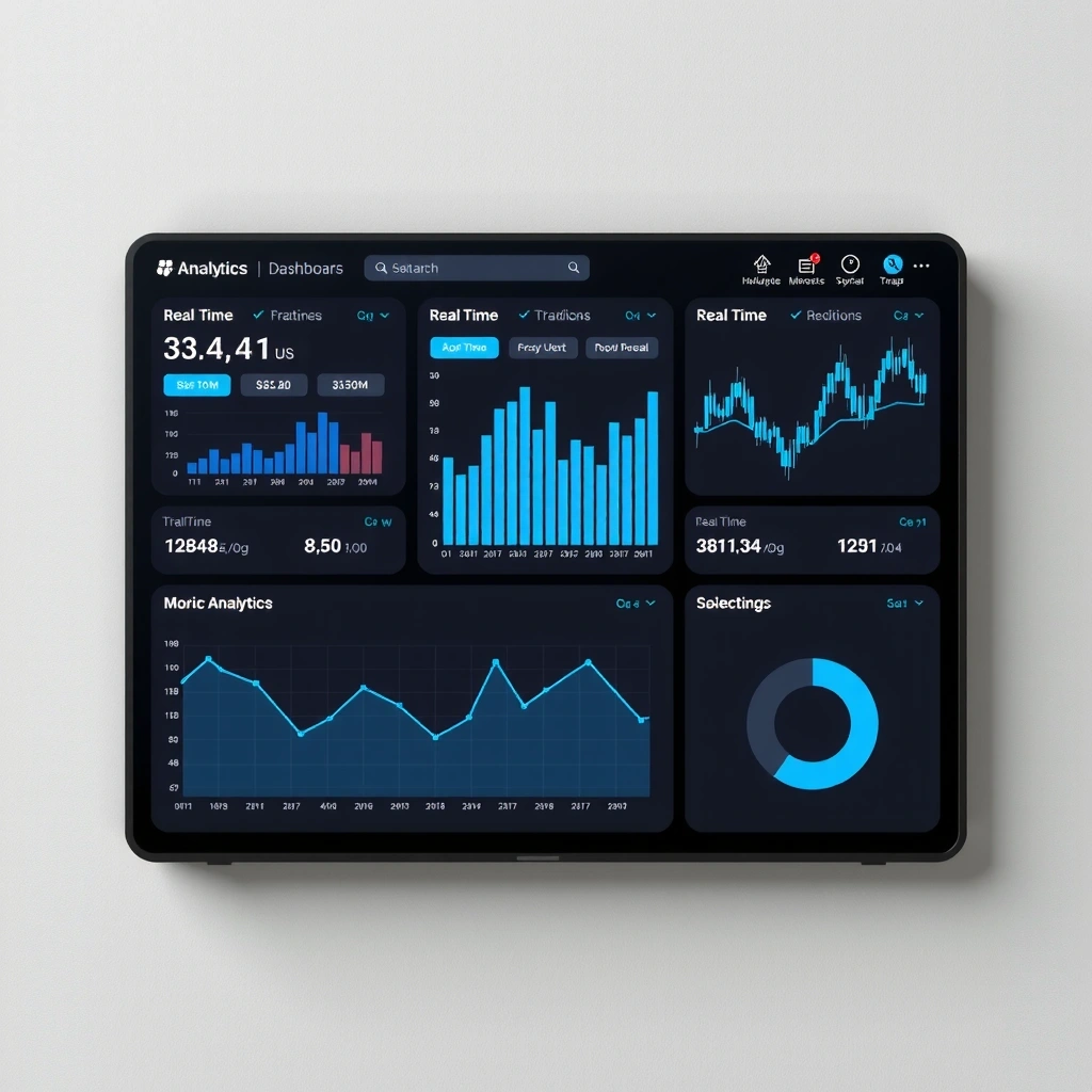 Trading analytics dashboard interface